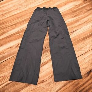 Nike Black Wide Leg Nylon Track Pants Y2K Women's Size S DD5094 010 VTG